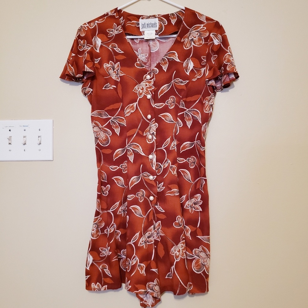 *Vintage* Romper button down